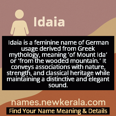 Idaia Name Meaning and Origin