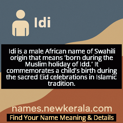Idi Name Meaning and Origin