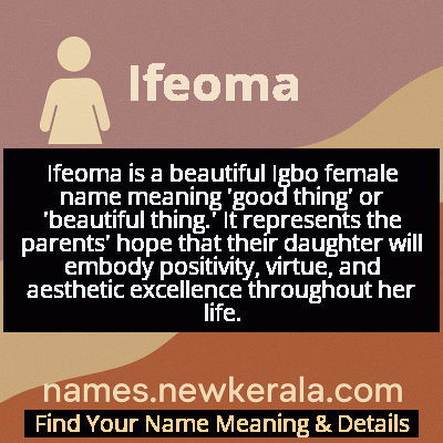 Ifeoma Name Meaning and Origin