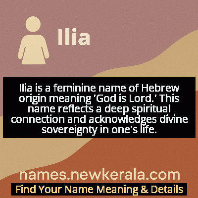 Ilia Name Meaning and Origin