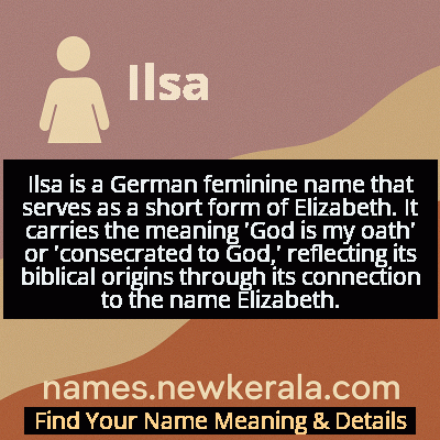 Ilsa Name Meaning and Origin