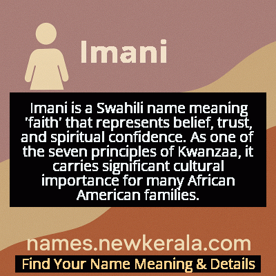 Imani Name Meaning and Origin