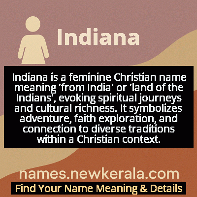 Indiana Name Meaning and Origin