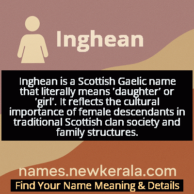 Inghean Name Meaning and Origin