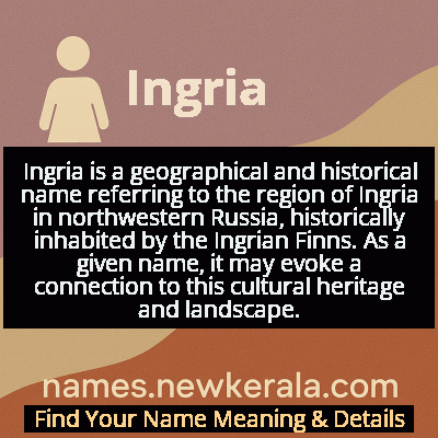 Ingria Name Meaning and Origin