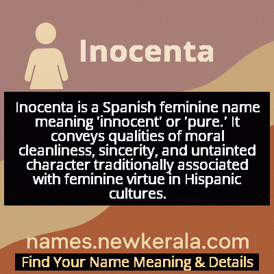 Inocenta Name Meaning and Origin