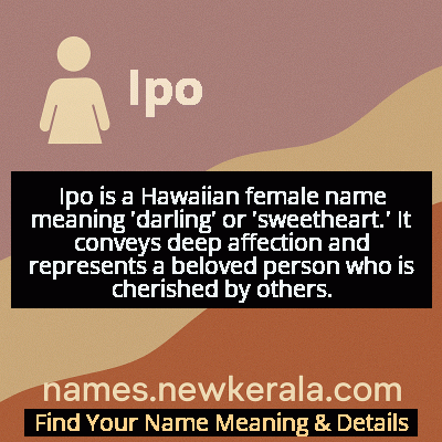 Ipo Name Meaning and Origin