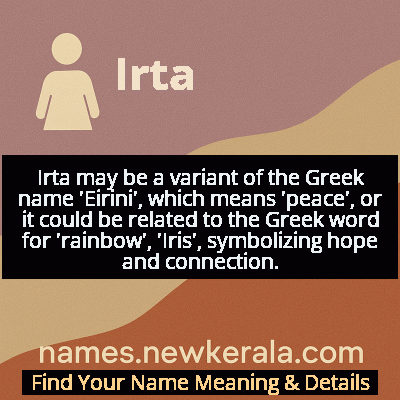 Irta Name Meaning and Origin