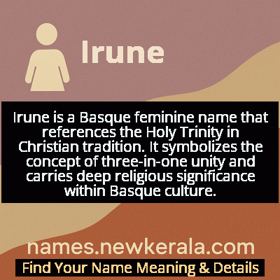 Irune Name Meaning and Origin