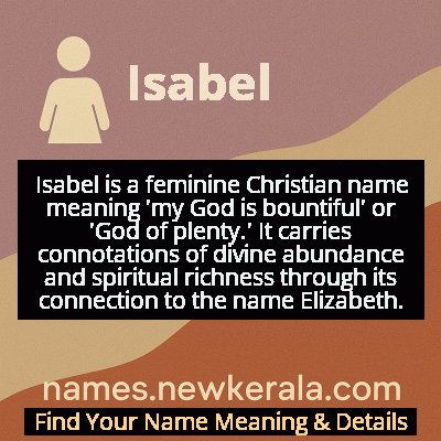 Isabel Name Meaning and Origin