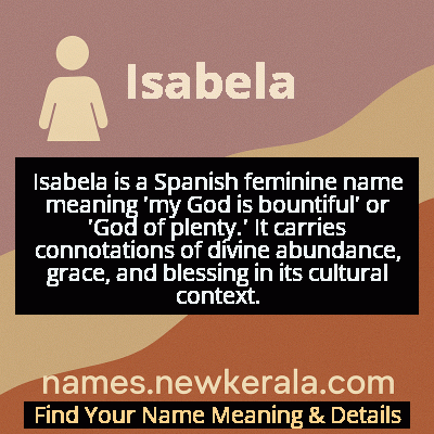 Isabela Name Meaning and Origin