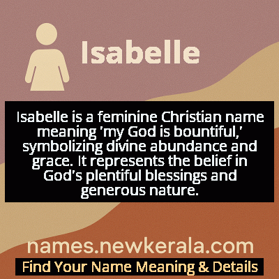 Isabelle Name Meaning and Origin