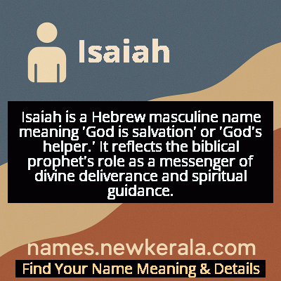 Isaiah Name Meaning and Origin