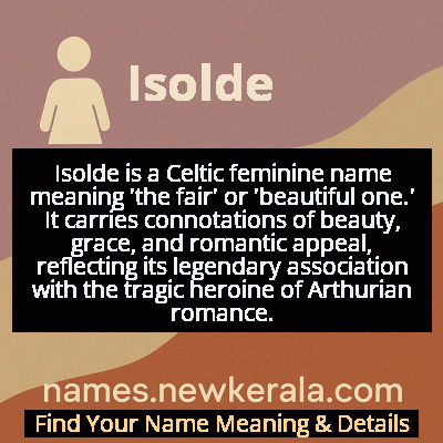 Isolde Name Meaning and Origin