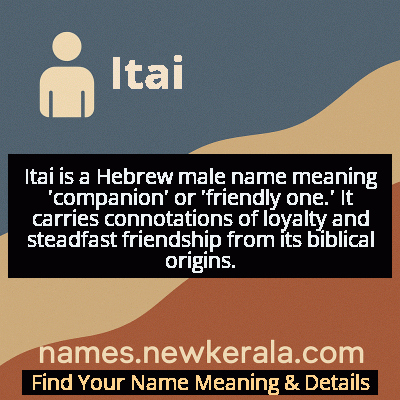 Itai Name Meaning and Origin