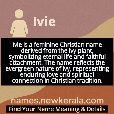 Ivie Name Meaning and Origin