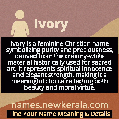Ivory Name Meaning and Origin