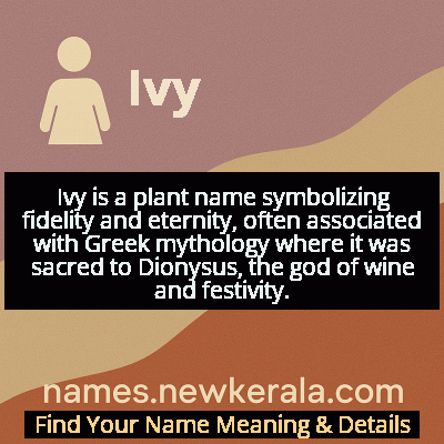 Ivy Name Meaning and Origin