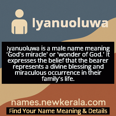 Iyanuoluwa Name Meaning and Origin