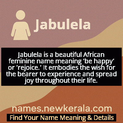 Jabulela Name Meaning and Origin