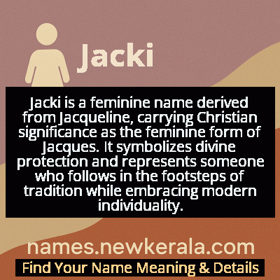 Jacki Name Meaning and Origin