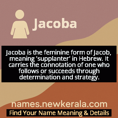 Jacoba Name Meaning and Origin