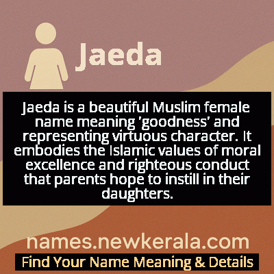 Jaeda Name Meaning and Origin