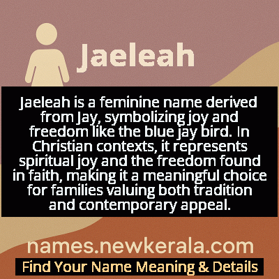 Jaeleah Name Meaning and Origin