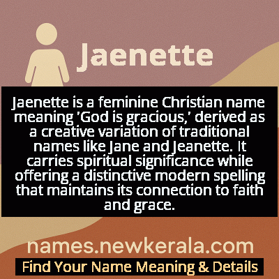 Jaenette Name Meaning and Origin