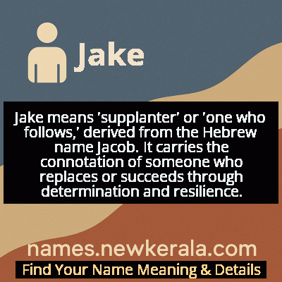 Jake Name Meaning and Origin