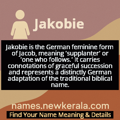 Jakobie Name Meaning and Origin