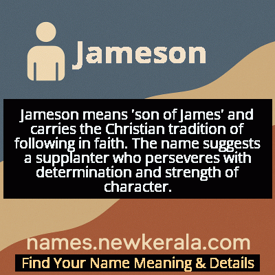 Jameson Name Meaning and Origin