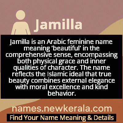 Jamilla Name Meaning and Origin