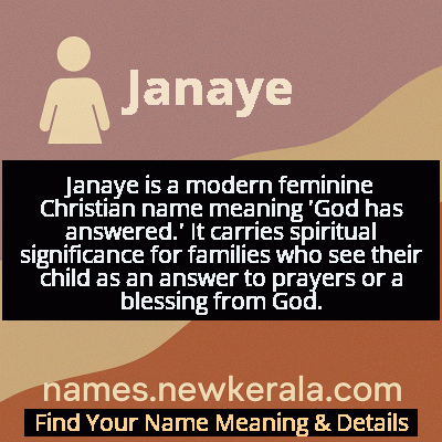 Janaye Name Meaning and Origin