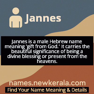 Jannes Name Meaning and Origin