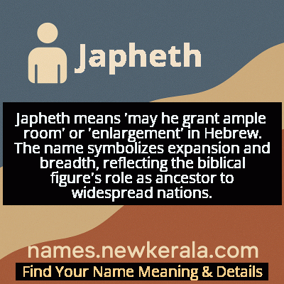 Japheth Name Meaning and Origin