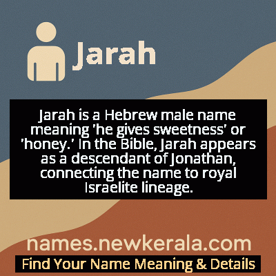 Jarah Name Meaning and Origin