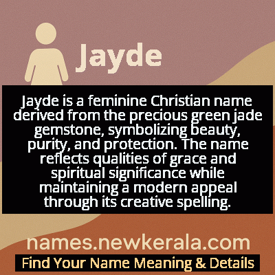 Jayde Name Meaning and Origin