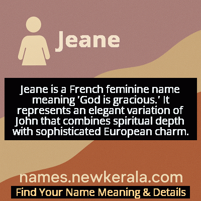 Jeane Name Meaning and Origin