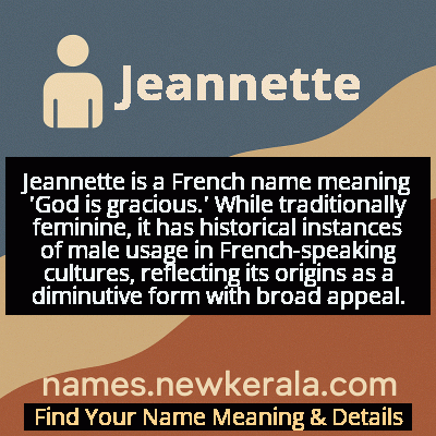 Jeannette Name Meaning and Origin