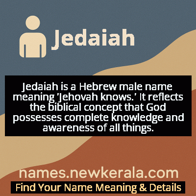 Jedaiah Name Meaning and Origin