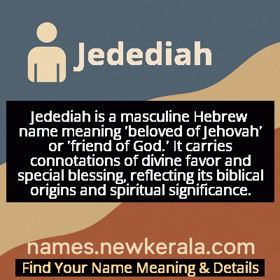 Jedediah Name Meaning and Origin