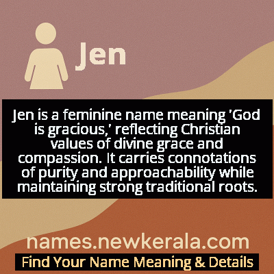 Jen Name Meaning and Origin