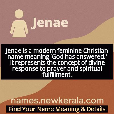 Jenae Name Meaning and Origin
