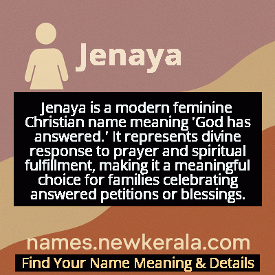 Jenaya Name Meaning and Origin