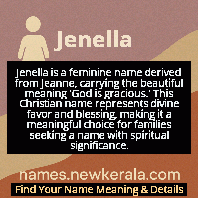 Jenella Name Meaning and Origin