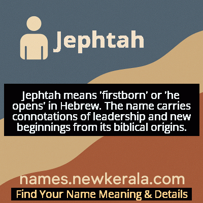 Jephtah Name Meaning and Origin