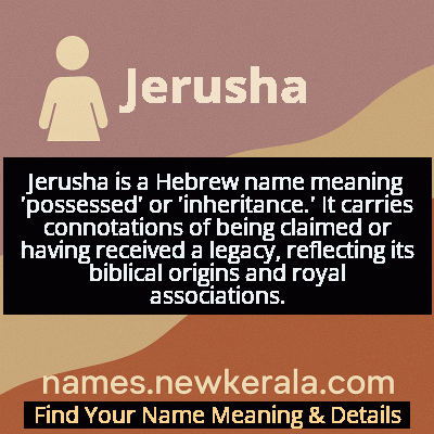 Jerusha Name Meaning and Origin