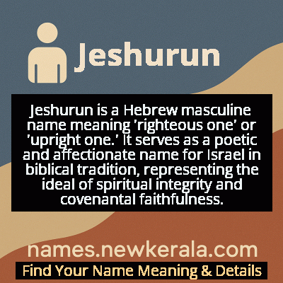 Jeshurun Name Meaning and Origin