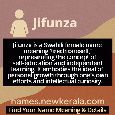 Jifunza Name Meaning and Origin